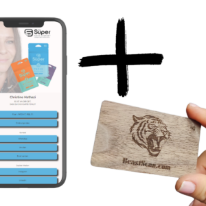 Minimalistic pack + NFC business card
